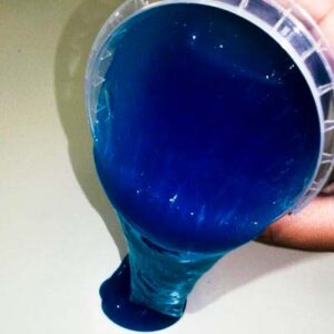 عکس خرید و قیمت فروش ژل اسلایم متالیک صدفی آبی زیبا